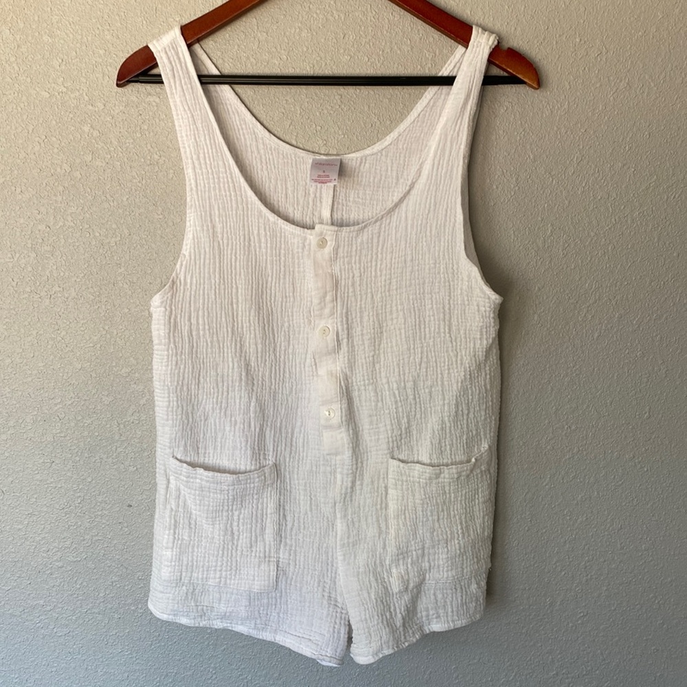 Xhilaration white button down beach coverup